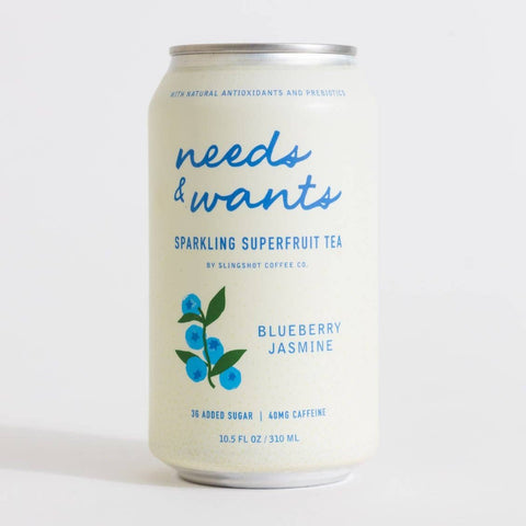 Needs & Wants Sparkling Superfruit Tea - Blueberry Jasmine