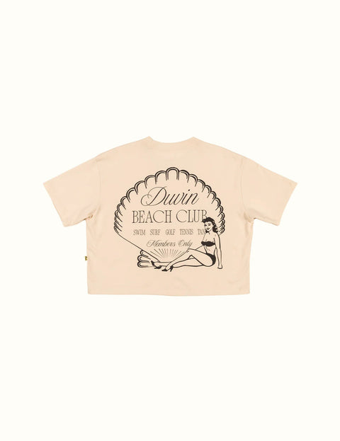 Shoreline Crop Tee Ivory