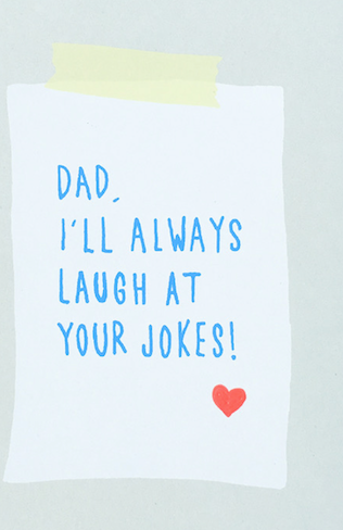 DAD JOKES GREETING CARD