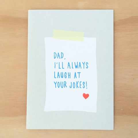DAD JOKES GREETING CARD