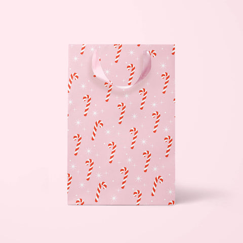 Holiday Candy Cane Gift Bag