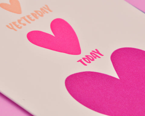 Tomorrow Anniversary Letterpress Greeting Card