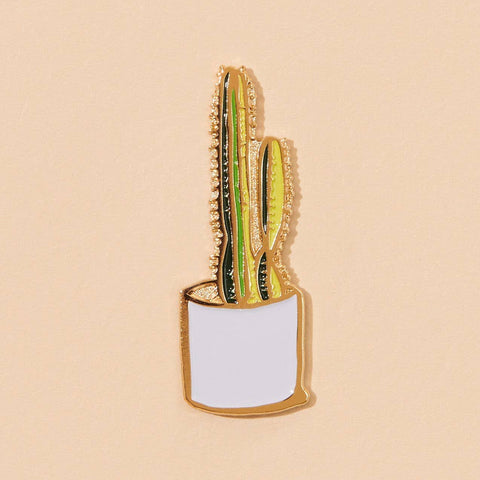 Cactus - Enamel Plant Lapel Pin 