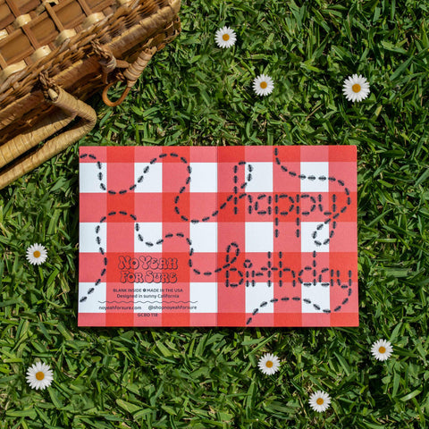 Picnic Blanket Ants Birthday Card