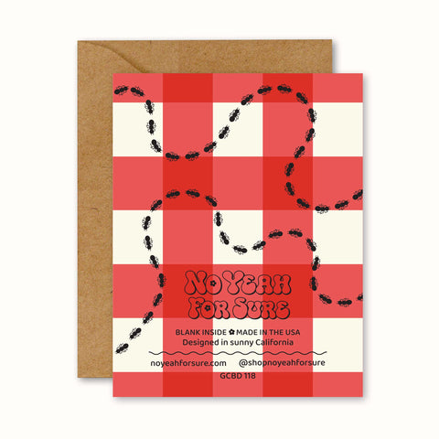Picnic Blanket Ants Birthday Card