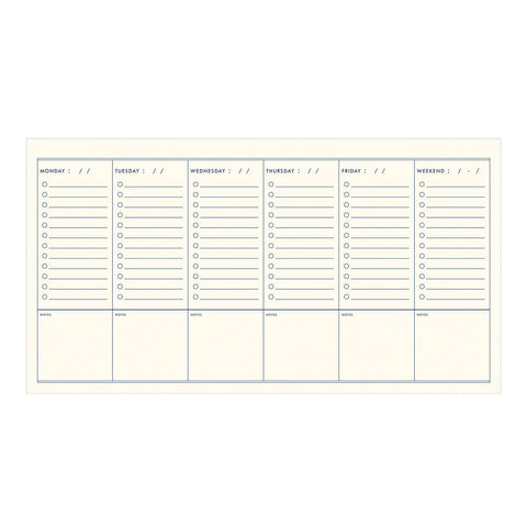 Monstera Houseplant Undated Weekly Planner