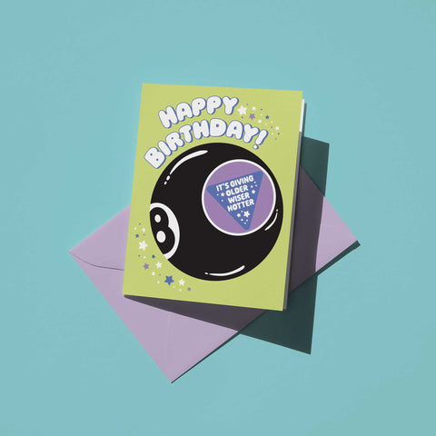 Magic 8 Ball Birthday Card