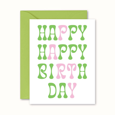 Happy Happy Birthday Party Card