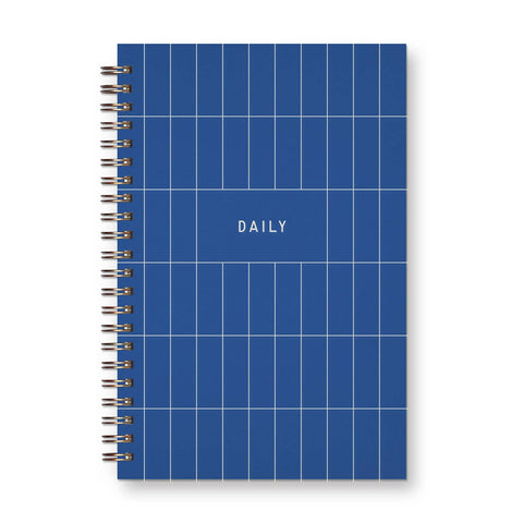 Grid Undated Weekly Planner Journal - Blue