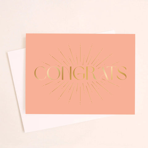 Congrats Starburst Card