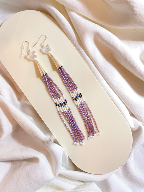 Butterfly Cone Beaded Earrings