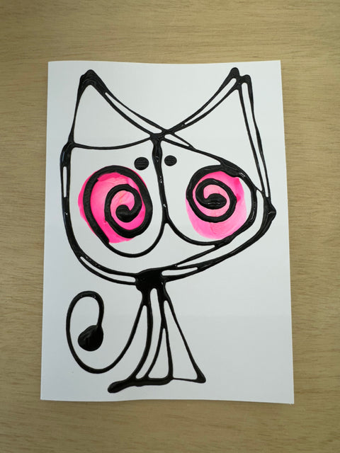 Cat Greeting Card (Large)