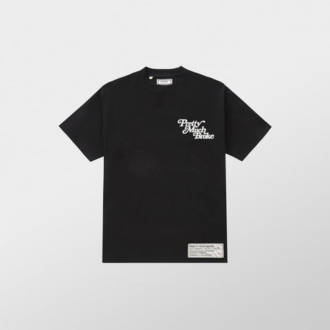 Pretty Much Broke® Puff Print Tee - Black