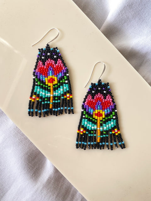 La Flor Beaded Earrings