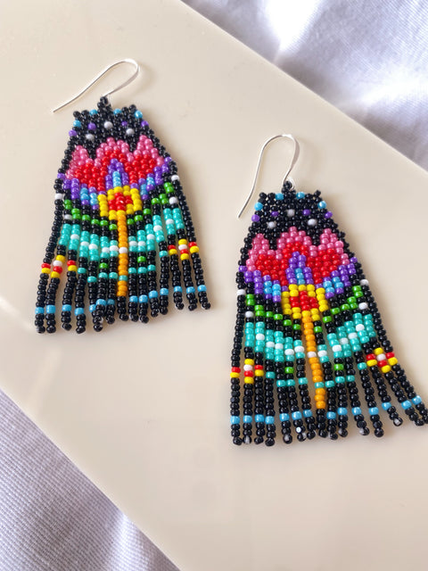 La Flor Beaded Earrings