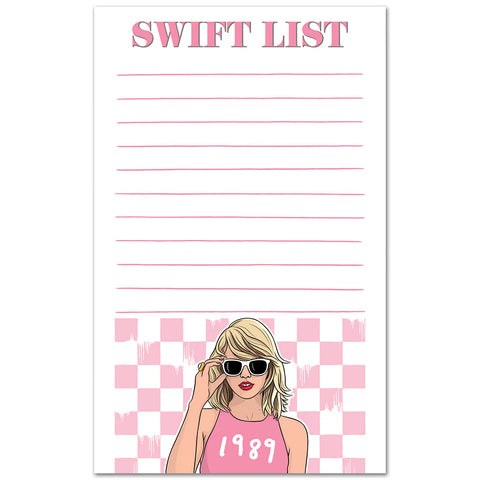 Swiftie List Note Pad