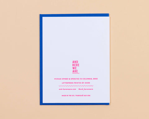 Tomorrow Anniversary Letterpress Greeting Card
