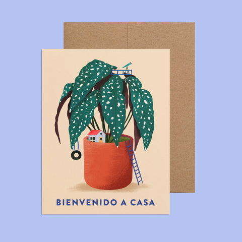 Bienvenido a Casa Spanish Greeting Card
