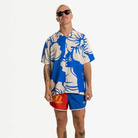 PARADISE BUTTON UP BLUE