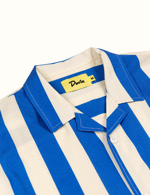 Traveler Leisure Stretch Button-Up Blue